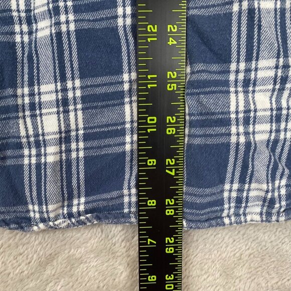 Faded Glory Men's Shirts Medium Lot of Three Long Sleeve Button Up Flannel Plaid - Picture 8 of 16